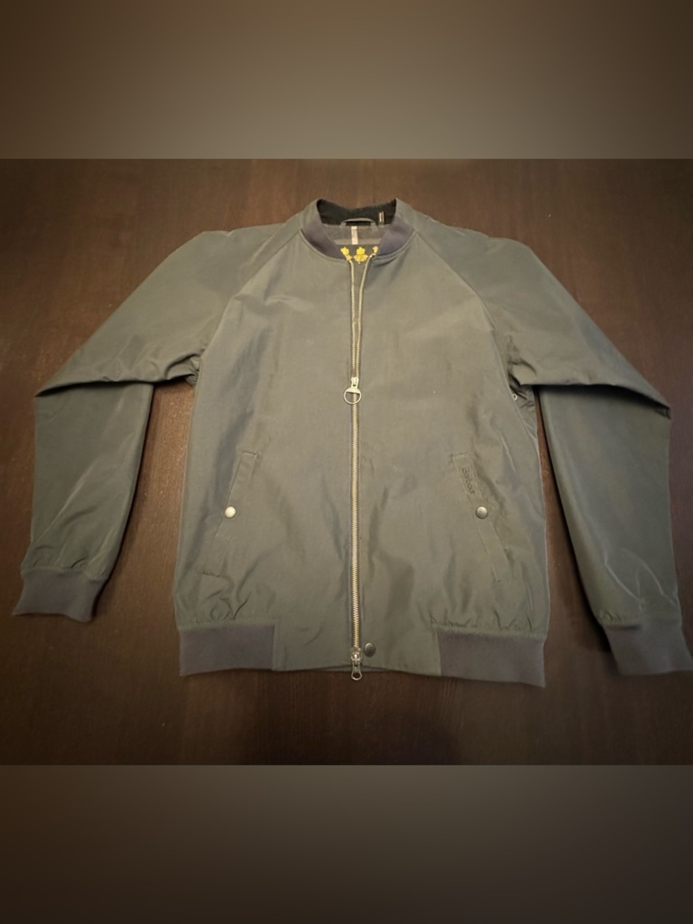 Men’s Barbour Black Bomber Jacket|SIZE: M